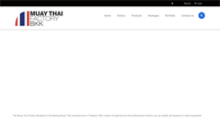 Desktop Screenshot of muaythaifactorybkk.com